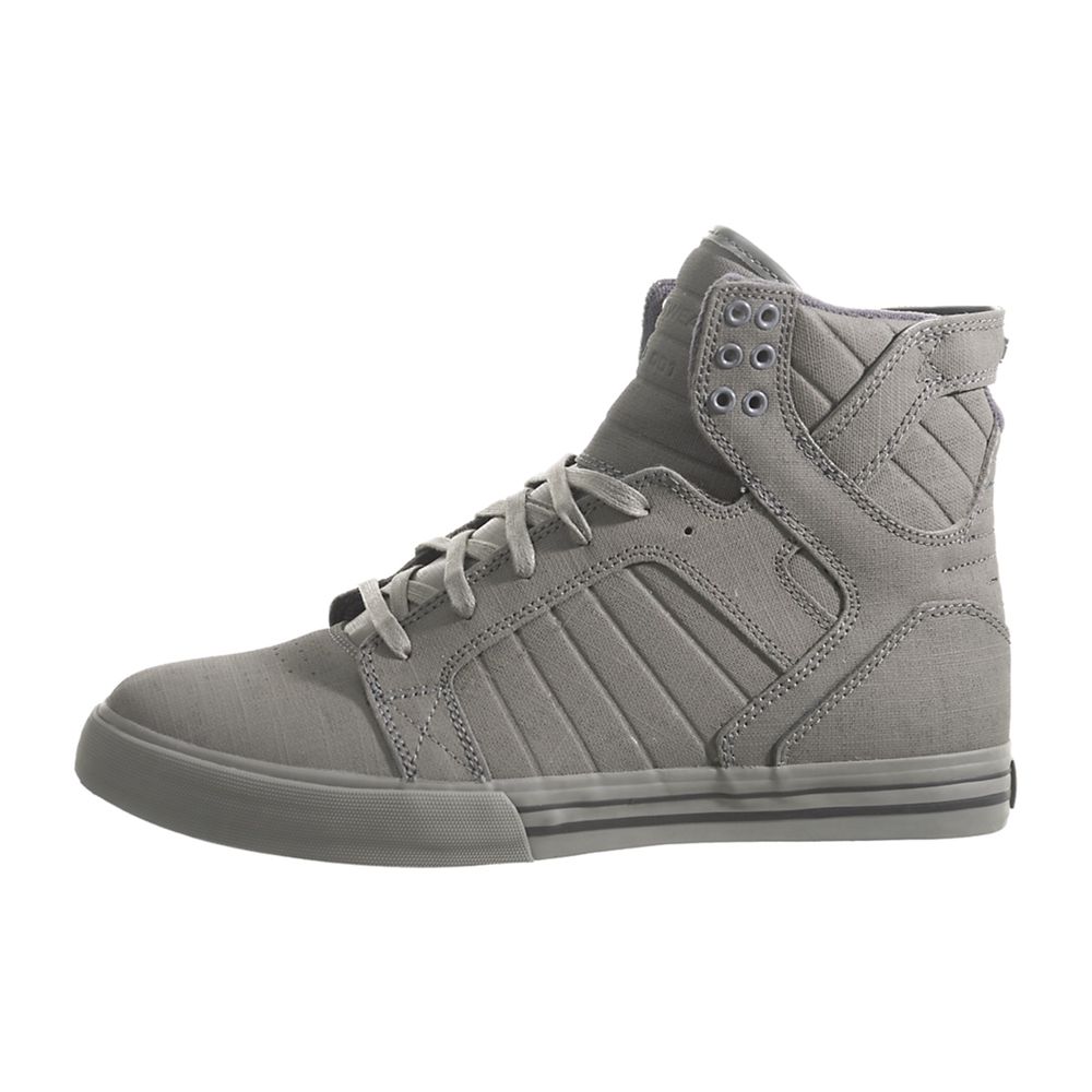 Baskets Montantes Supra SkyTop Grise Tuf Grey/Gunny Homme | FSZ-24503667